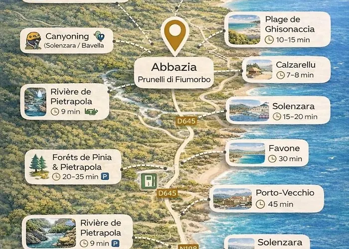 Piscine 7 Min Vue Montagne Clim * Prunelli-di-Fiumorbo